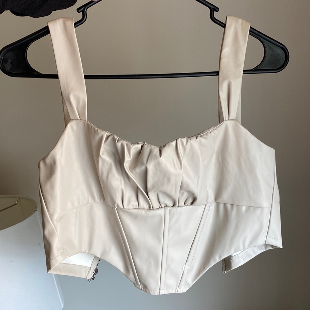 Pleather Corset Top